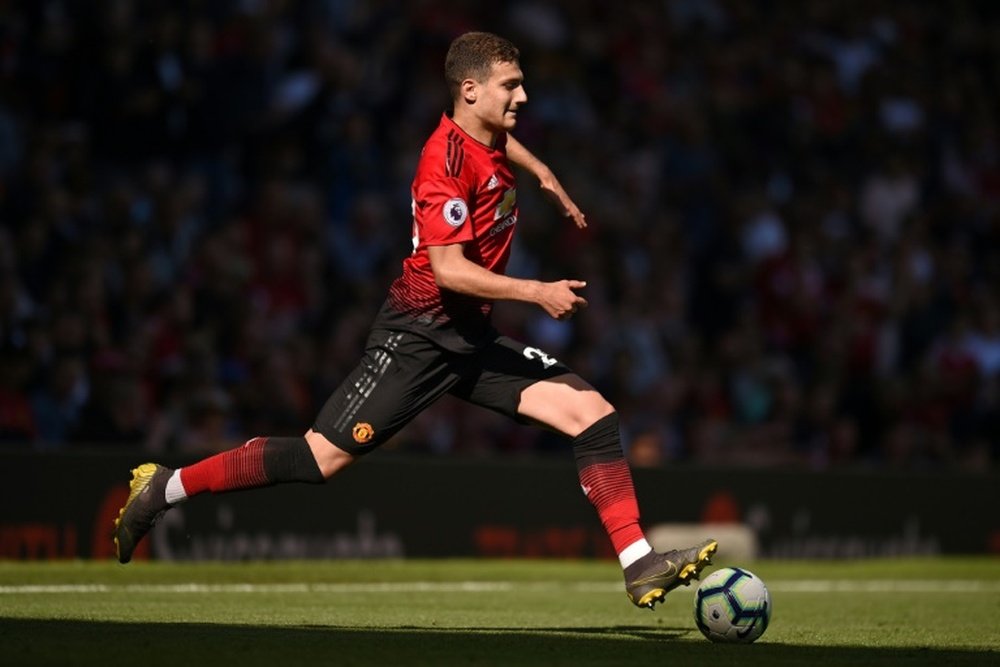 Diogo Dalot, la próxima renovación del United. AFP