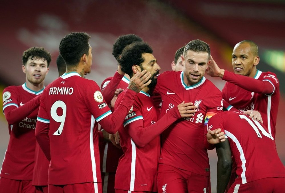 Le formazioni ufficiali di Midtjylland-Liverpool. AFP