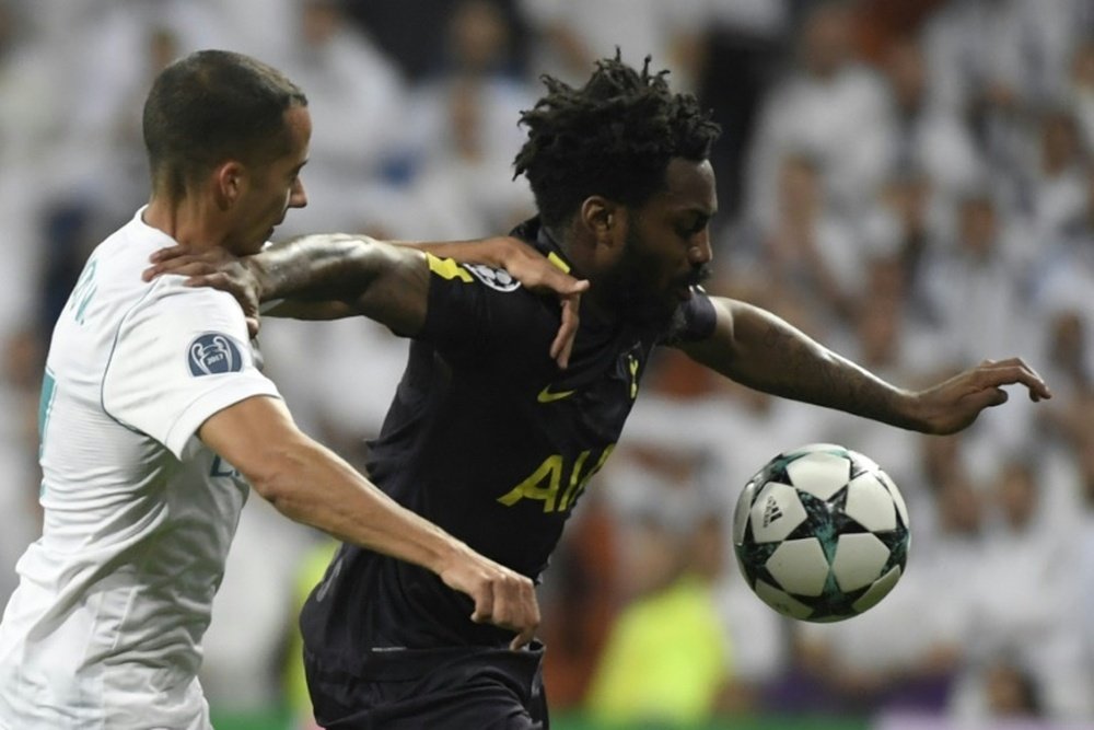Rose in action for Tottenham against Real Madrid. AFP