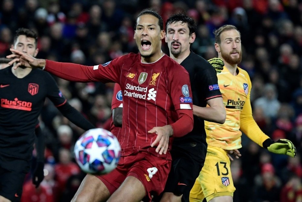 Van Dijk escogió a sus cinco favoritos. AFP