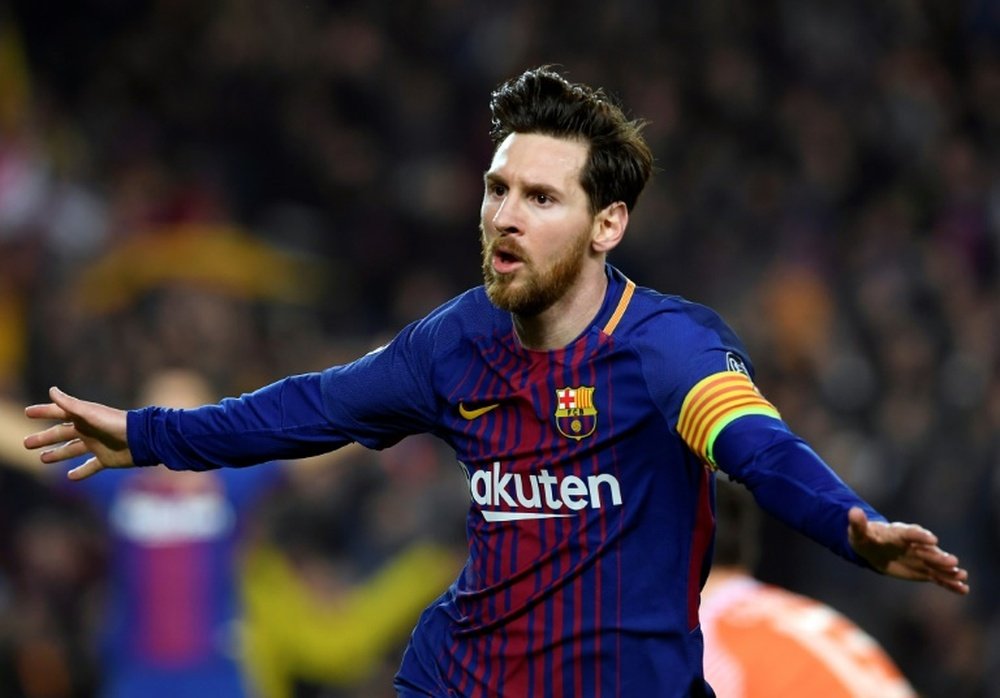 Messi lideró la victoria del Barça. AFP