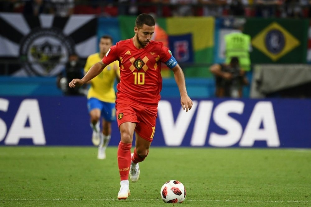 Hazard has been named as the World Cup's top dribbler. AFP