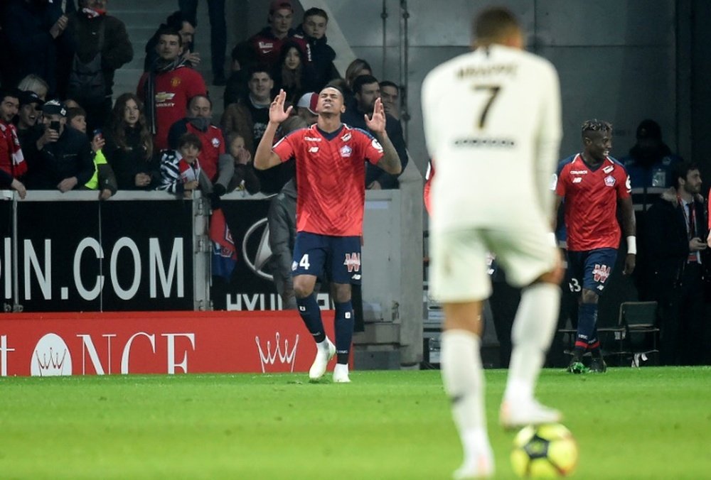 El PSG recibió un duro correctivo del Lille. AFP