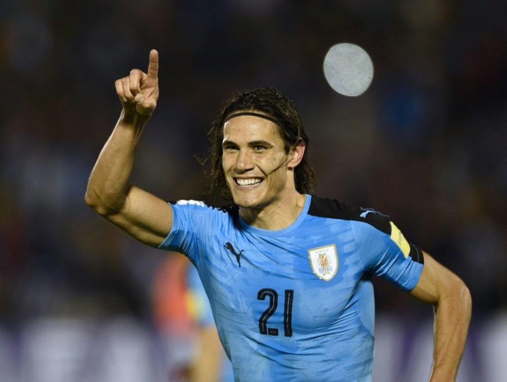 Uruguays Edinson Cavani struck twice in the second half against Venezuela