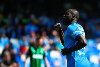Koulibaly hinted at the fact he would stay at Napoli. AFP
