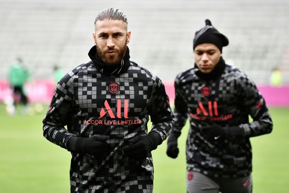 Sergio Ramos au PSG. AFP