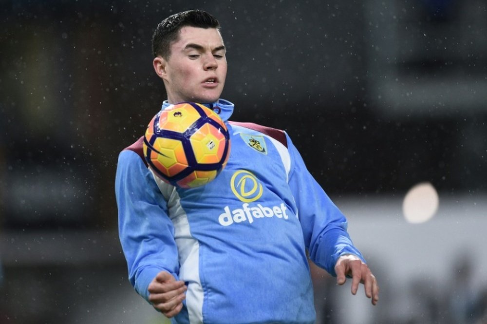 Michael Keane looks unlikely to return to Manchester United. AFP