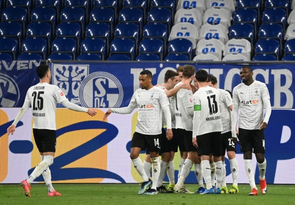 Goleada del Borussia Mönchengladbach sobre el Arminia. AFP