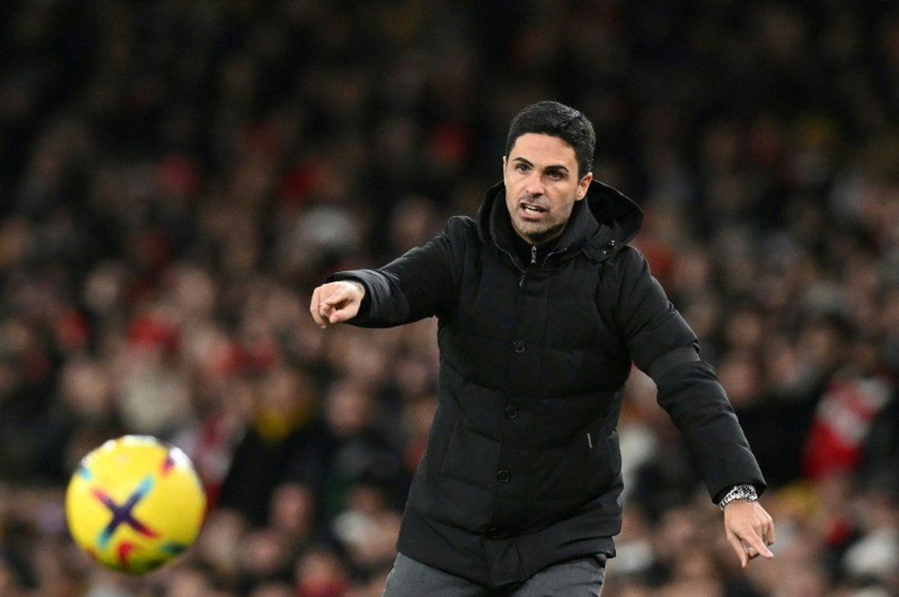 Arsenal drew 2-2 in the first leg of the Europa League last 16 match against Sporting. AFP