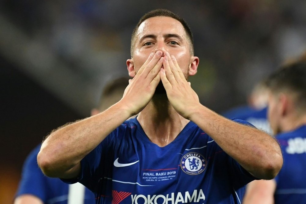 Hazard looks to finally be leaving Chelsea. AFP