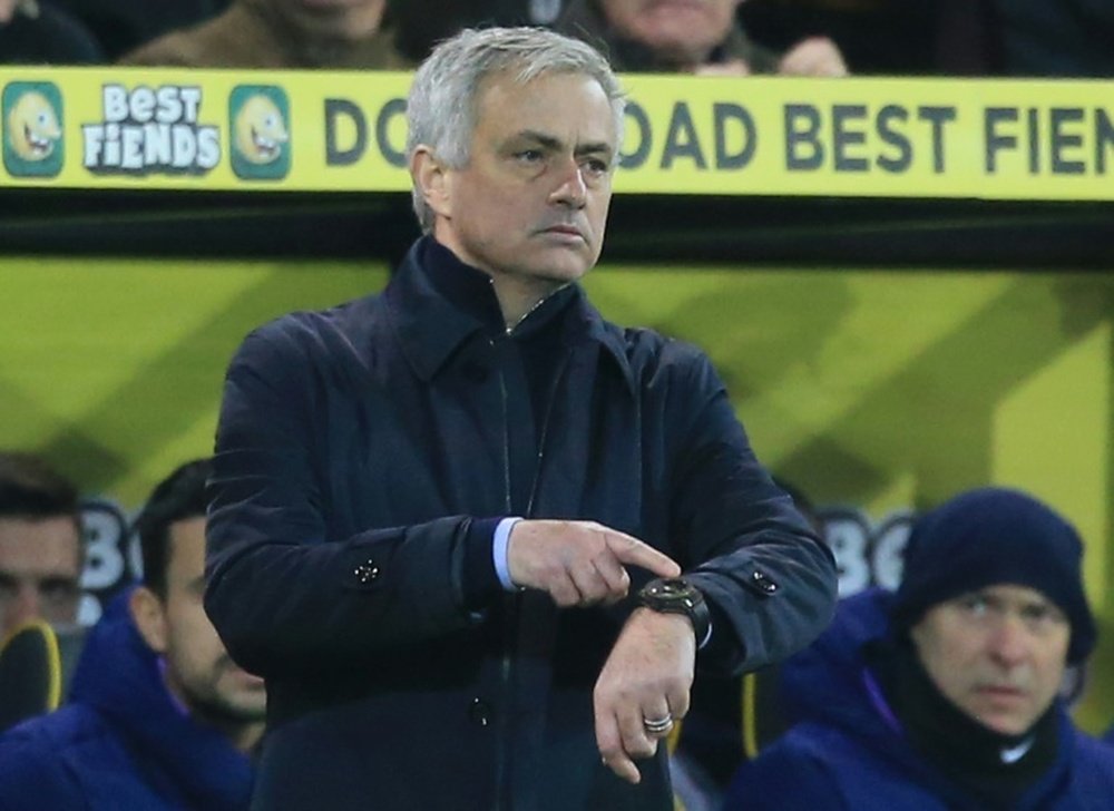 Mourinho a du mal à avaler la défaite. AFP