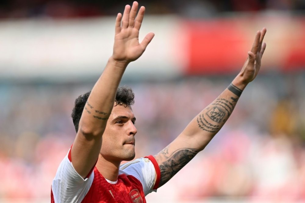 Xhaka dice addio all'Arsenal dopo sette stagioni e si unisce al Leverkusen. AFP