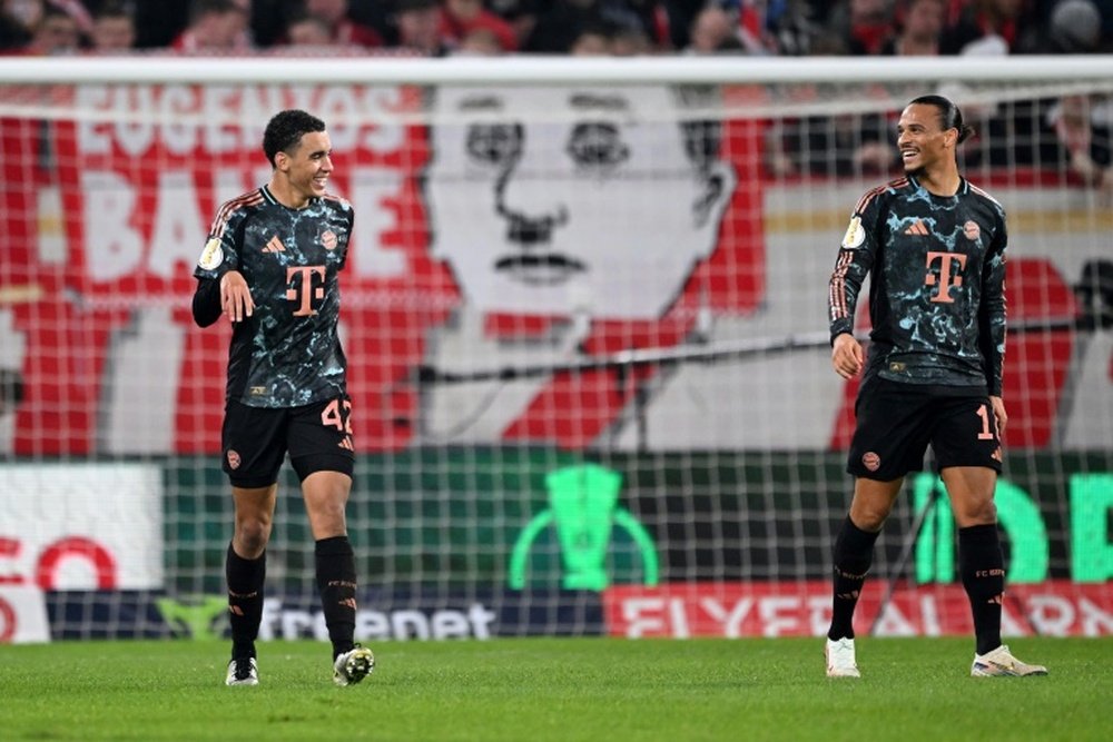 Musiala fired Bayern into the DFB Pokal last 8 with a first-half hat-trick. AFP