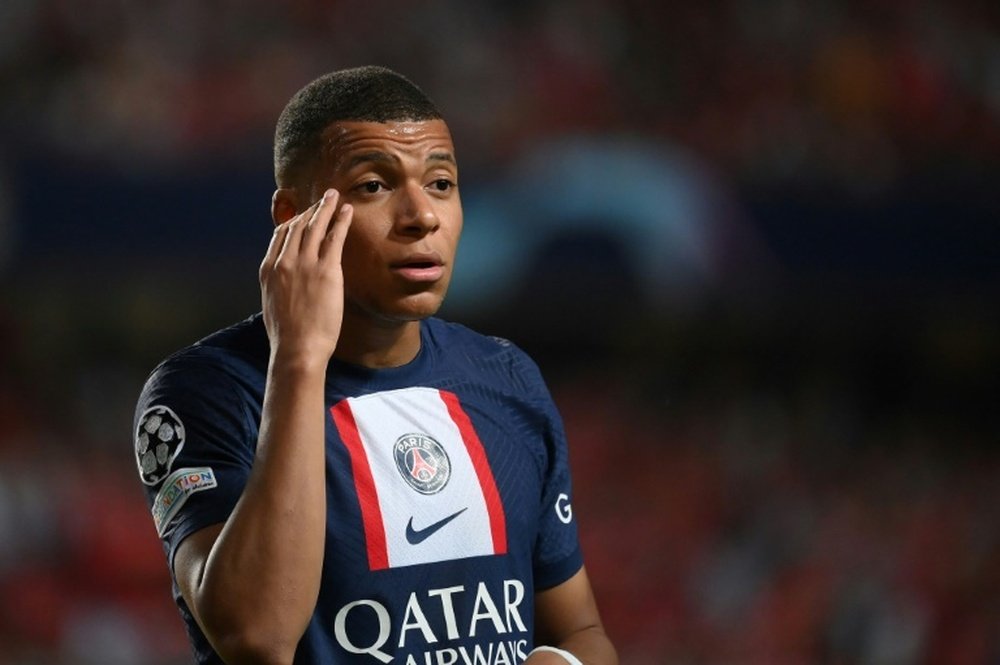 Mbappe apparently wants yto leave PSG in January. AFP