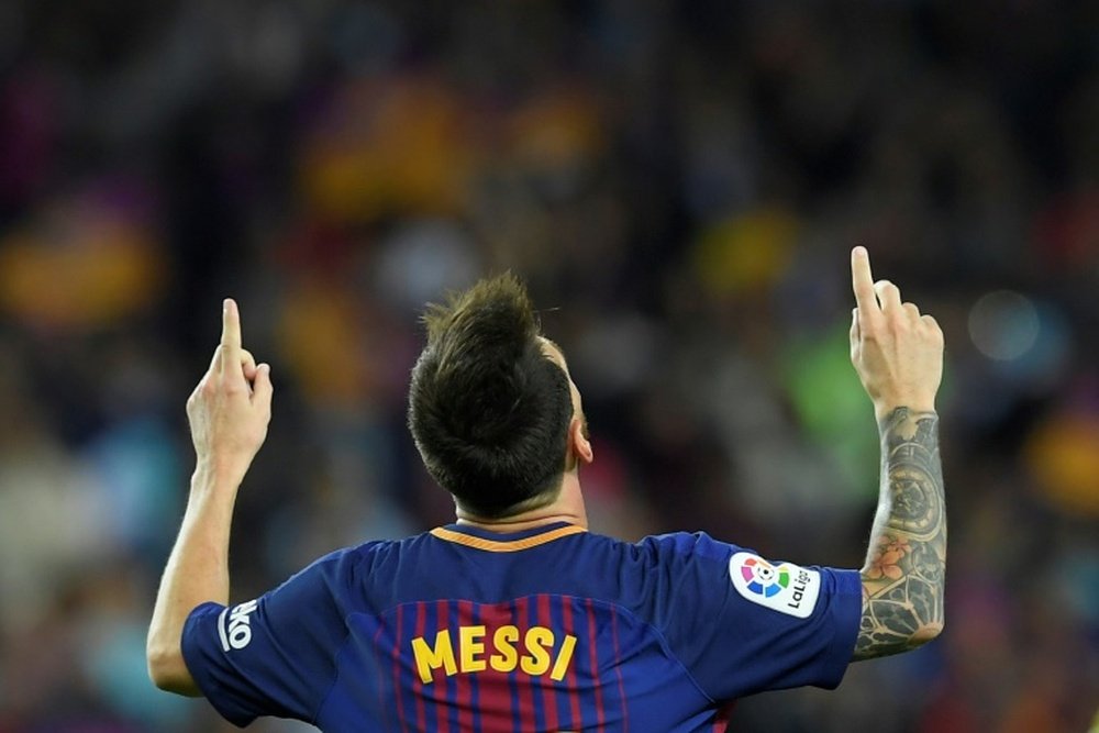Leo Messi voltou a encantar a cidade de Barcelona. AFP