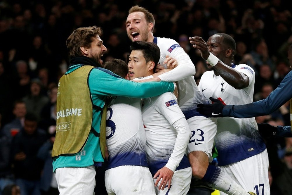 Heung-Min Son gave Spurs the advantage for this tie. AFP