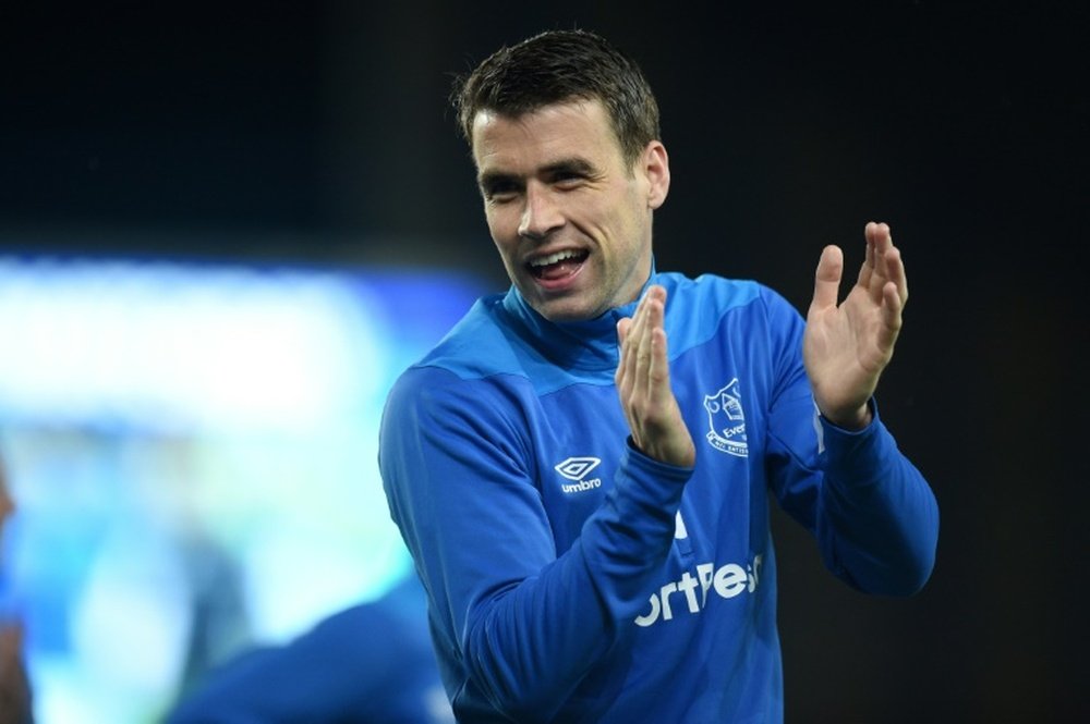 Seamus Coleman scored as Everton beat Leeds. AFP