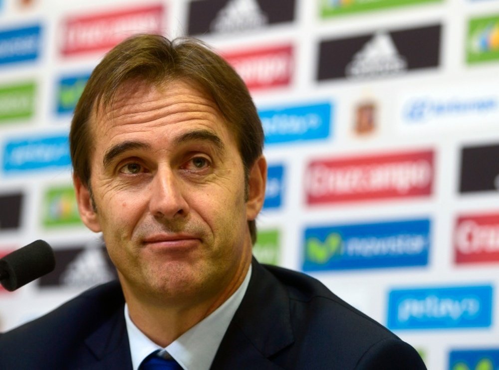 Julen Lopetegui (pictured) may include Diego Costa in Spains starting line-up against Liechtenstein