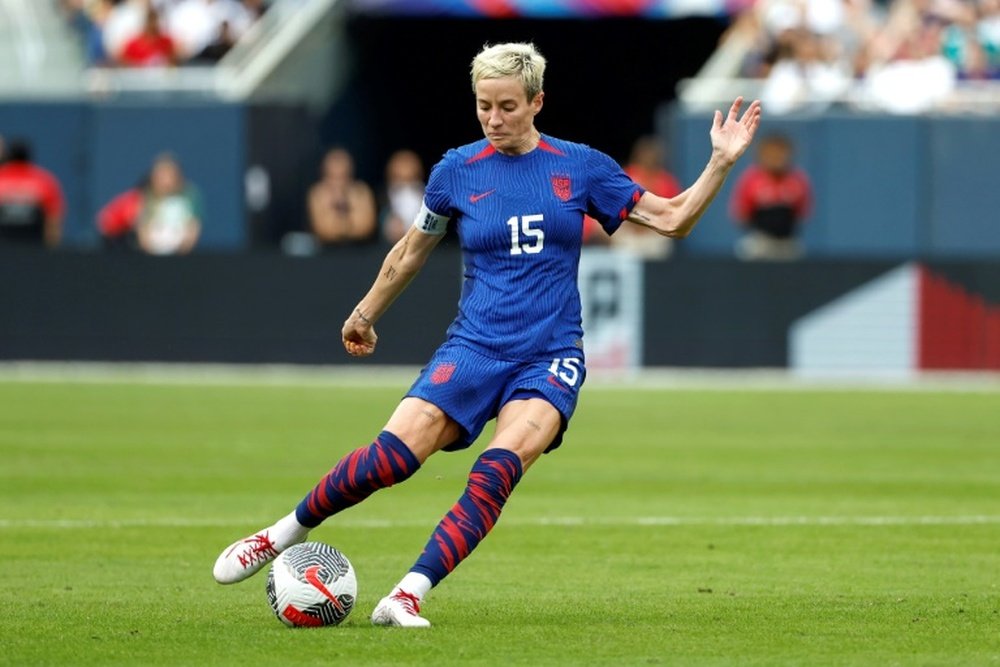 Rapinoe puso el fin a su carrera internacional con Estados Unidos. AFP