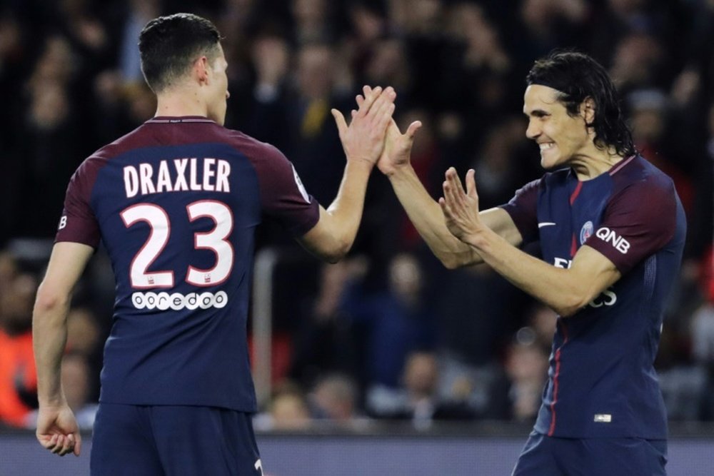 Ni Draxler ni Cavani están completamente recuperados. AFP