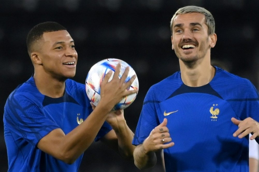 Mbappe could be replaced at PSG by Griezmann. AFP