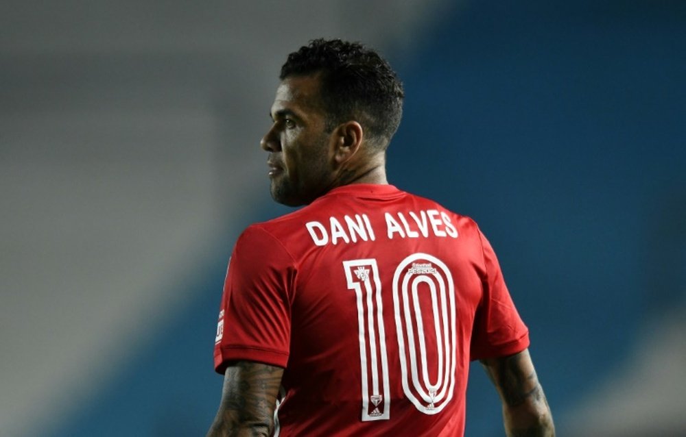 Dani Alves reviendra quand Sao Paulo aura payé son salaire. AFP