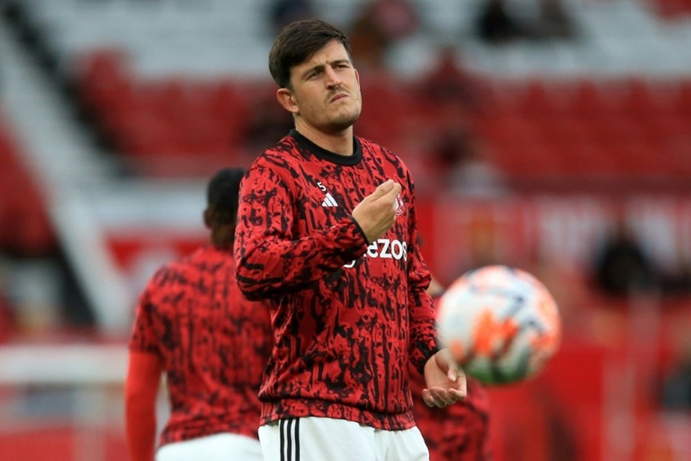 Maguire has lost his key role at Man Utd. AFP