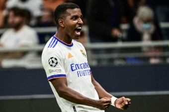 Rodrygo falou sobre a sua adaptação do Real Madrid. AFP