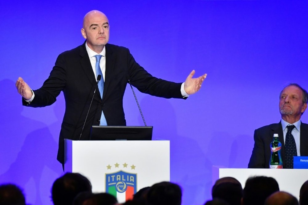 Infantino is facing opposition ahead of Friday's ruling FIFA council meeting. AFP