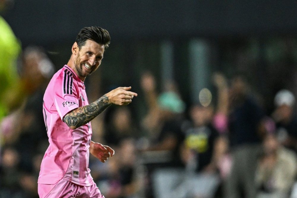 Messi entra en la historia de la MLS a golpe de doblete. AFP