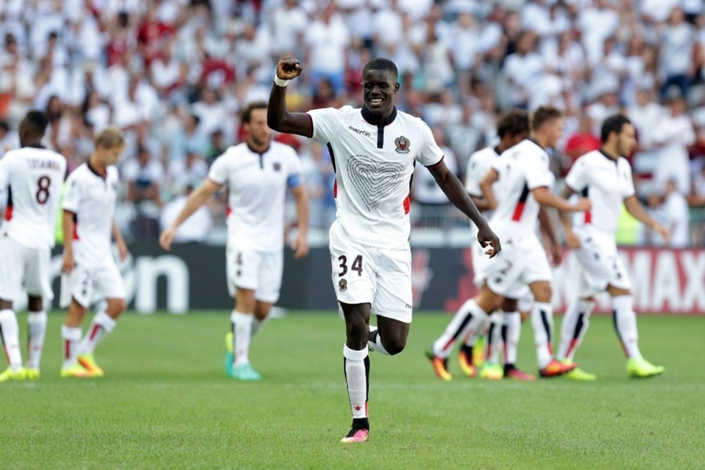 Nice's defender Malang Sarr is set to be a target for Barcelona in the summer. AFP