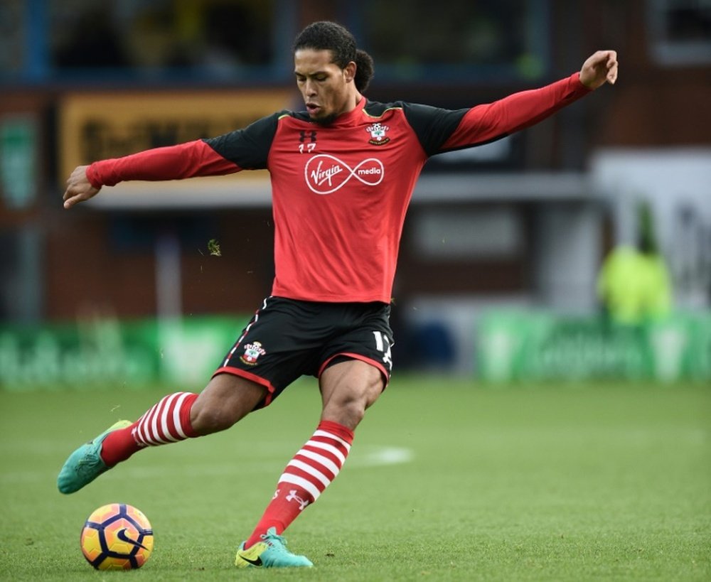 Van Dijk has not started for Southampton for eight months following an injury and transfer saga. AFP