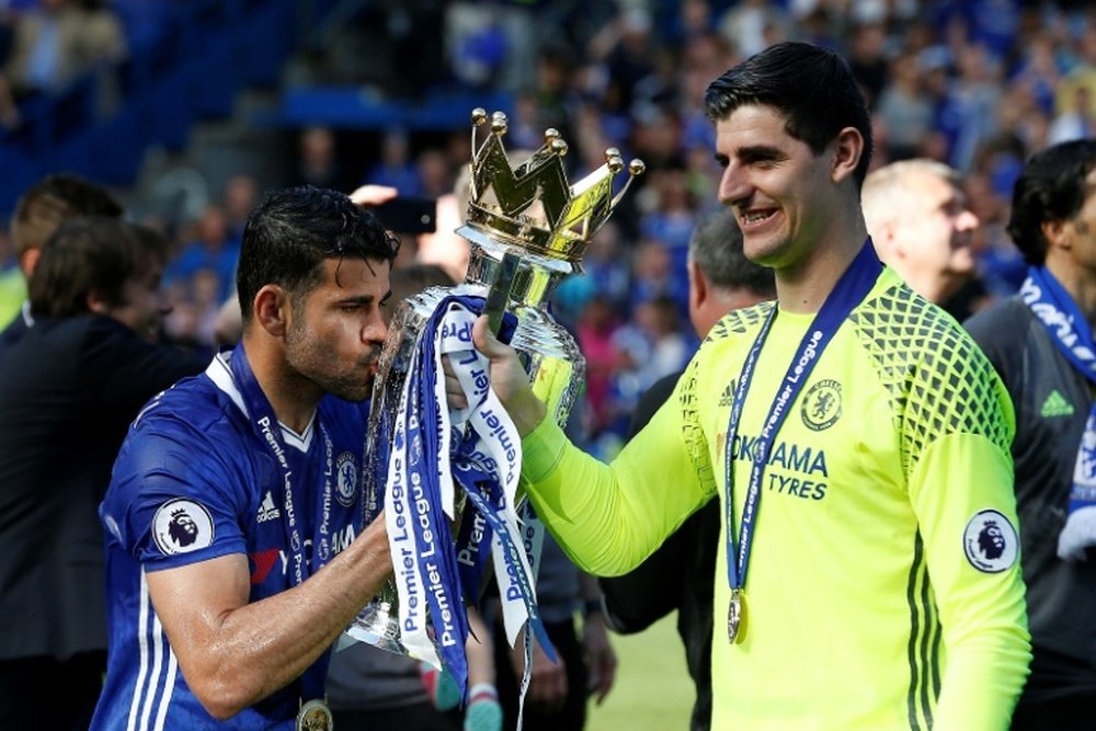 Courtois want to earn at least £180,000 a week. AFP
