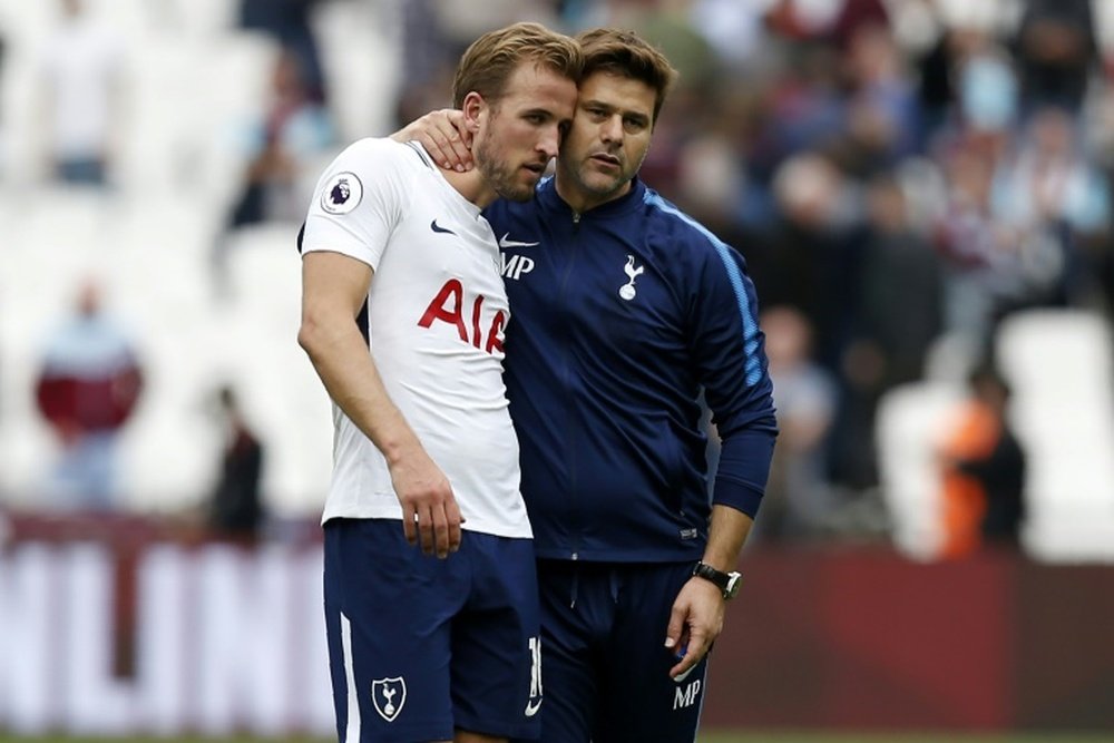 Kane scored twice in the weekend win over West Ham. AFP