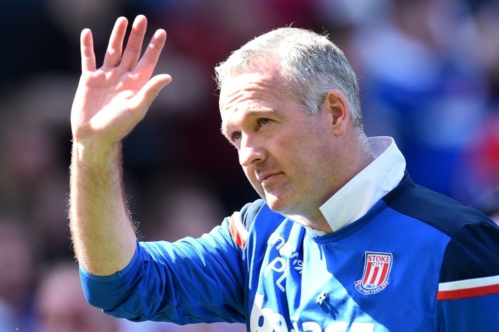 Lambert failed to save Stoke from relegation. AFP