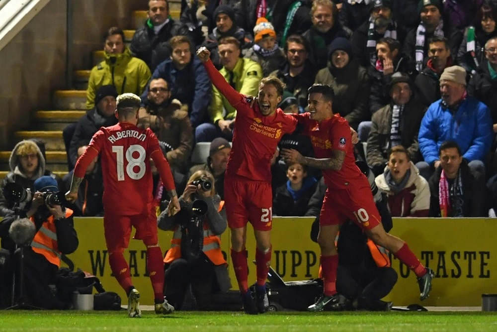 Los de Klopp, en la siguiente ronda de la FA Cup. AFP