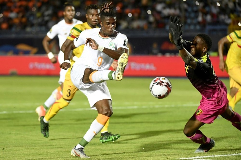 Un gol de Zaha dio el pase a Costa de Marfil. AFP