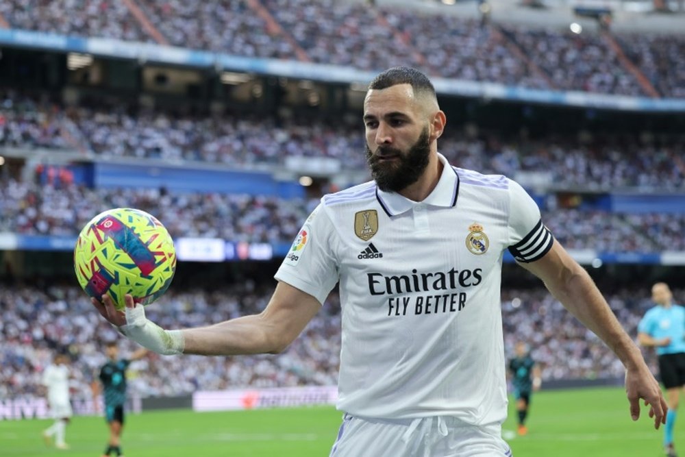 El Madrid, obligado a buscar un '9' top si se marcha Benzema. AFP