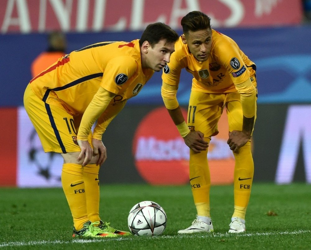 Les meilleurs buts de Neymar contre l'Atlético Madrid. afp