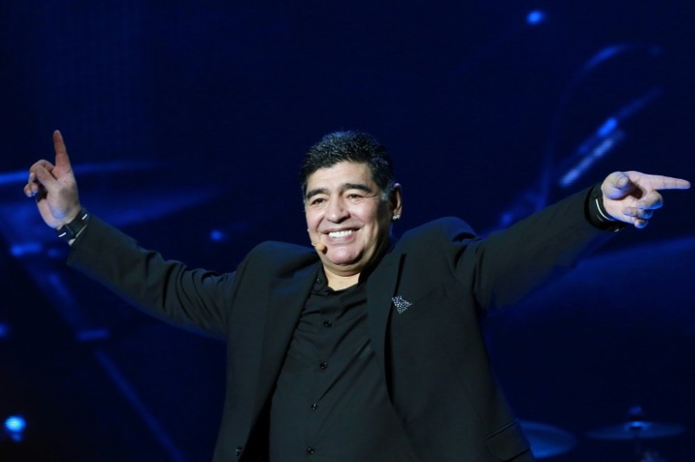 Hugo Gatti alabó la figura de su ex compañero Diego Maradona. AFP