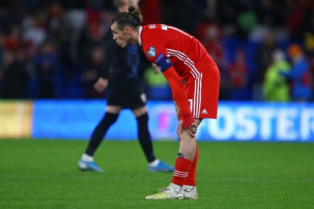 Bale returned to train with Wales. AFP