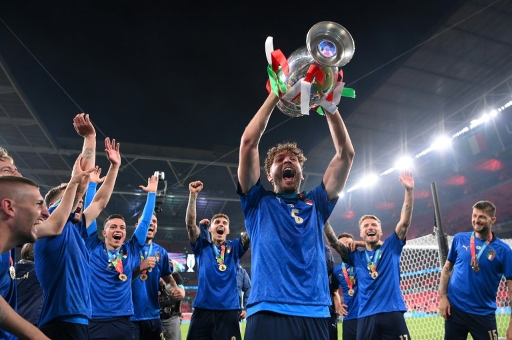 Italia es la vigente campeona de Europa. AFP