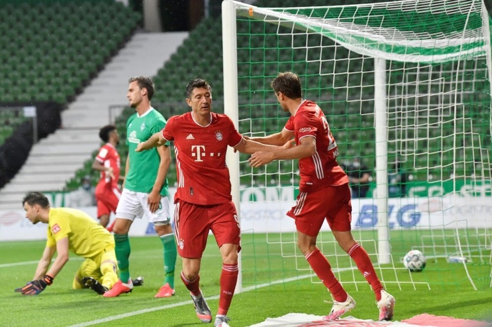 El Bayern consiguió la victoria definitiva para ser campeón. AFP