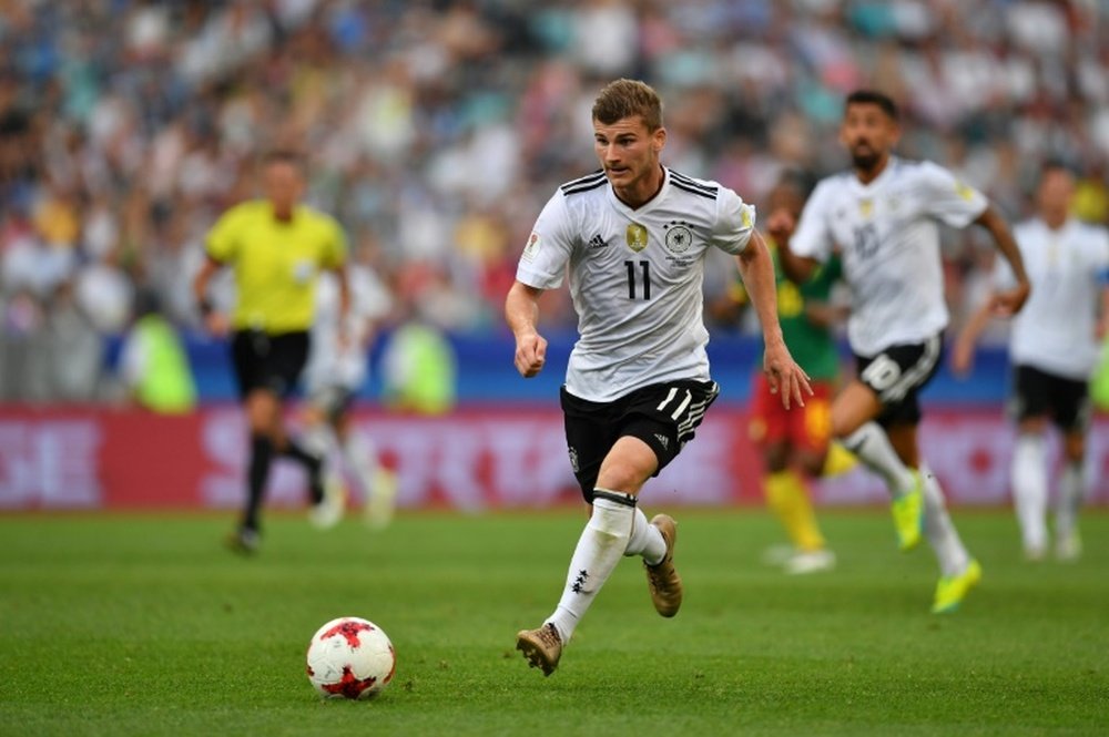 Timo Werner: Germany's goalscorer against Cameroon. AFP