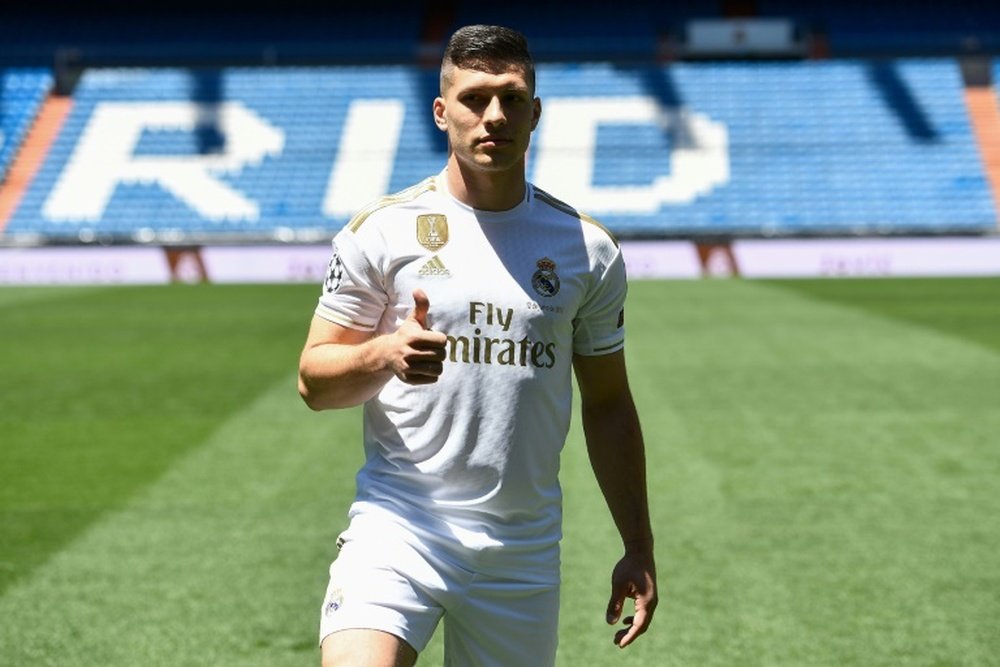 Luka Jovic has picked up a relapse of his injury while on international duty. AFP