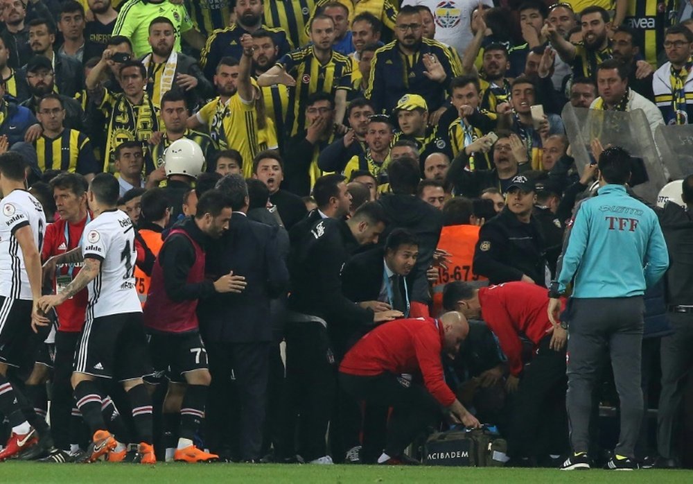 Besiktas are refusing to play the rearranged game. AFP
