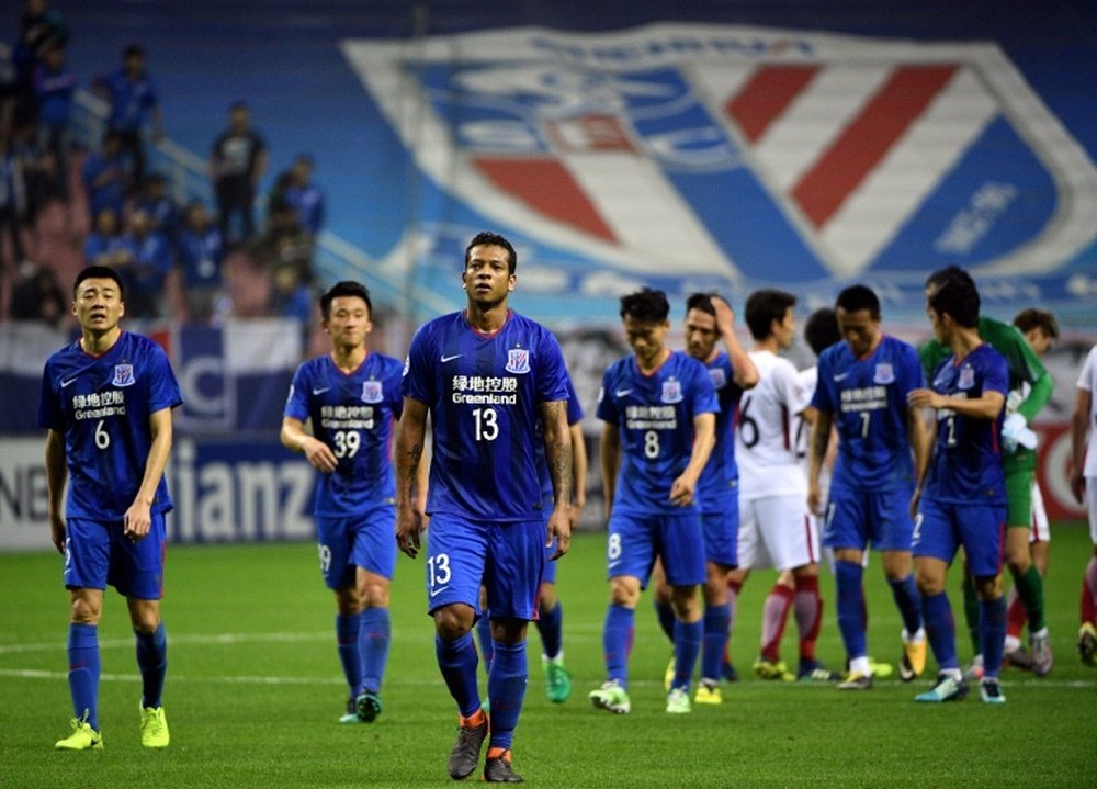 Shanghai Shenhua crashed out of the Asian competition. AFP