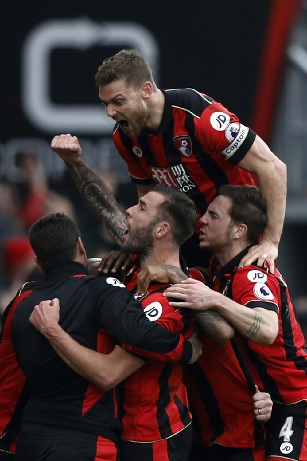King scored the only goal as Bournemouth beat Brighton for a second time in two days. AFP