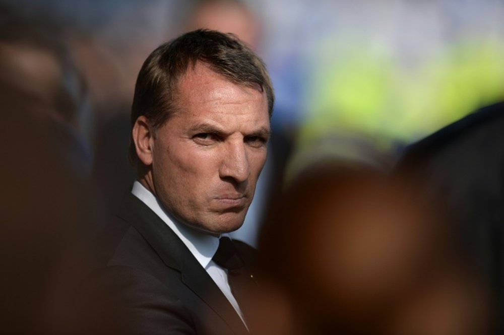 Brendan Rodgers, pictured on October 4, 2015, was sacked three years and four months into the job at Liverpool