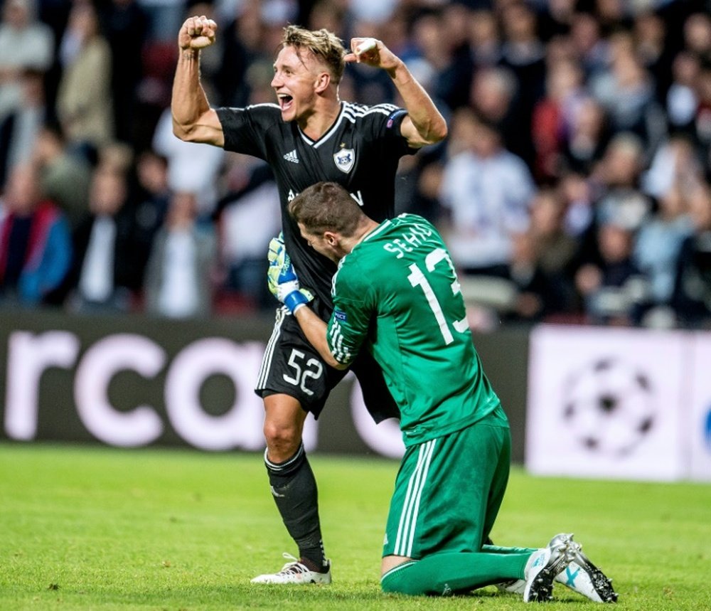 El Qarabag logró la victoria en el tramo final. AFP/Archivo